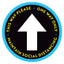 This Way Please Arrow Floor Decal