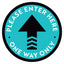 Please Enter Here Arrow Floor Decal