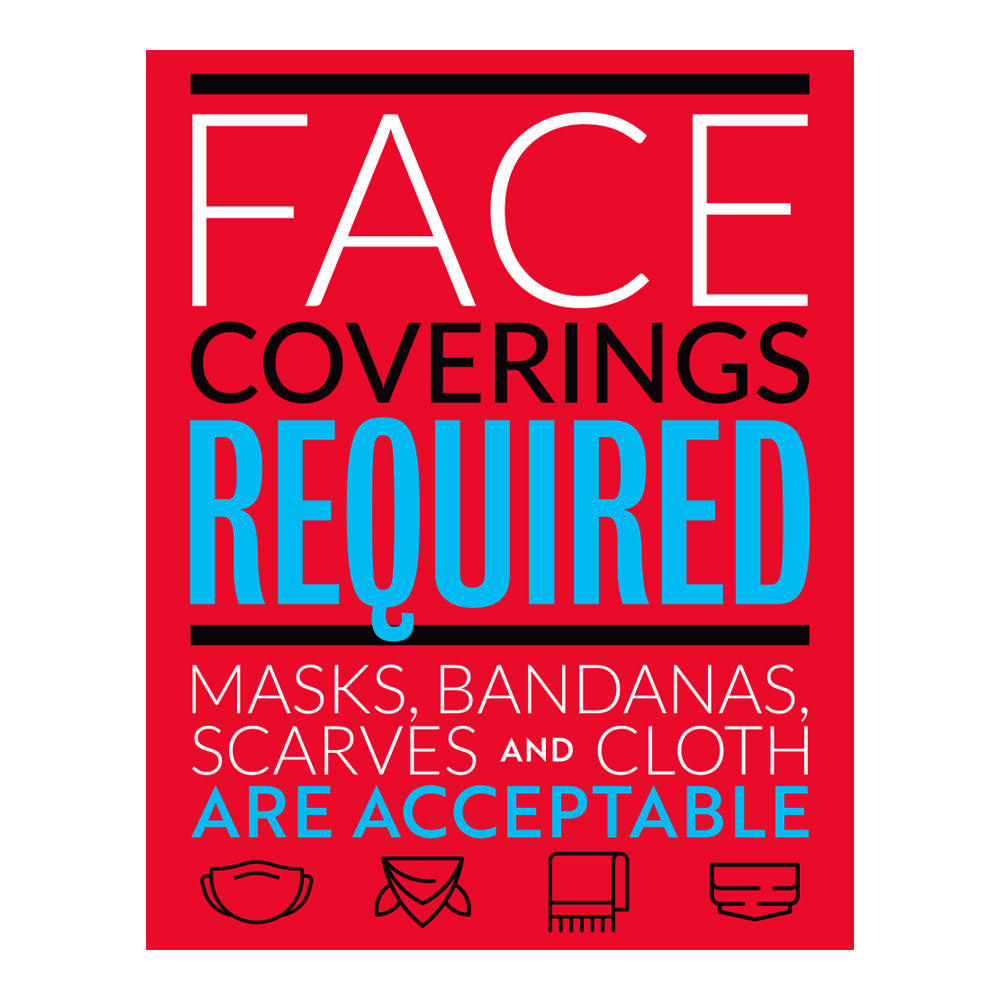 Face Coverings Required Decal