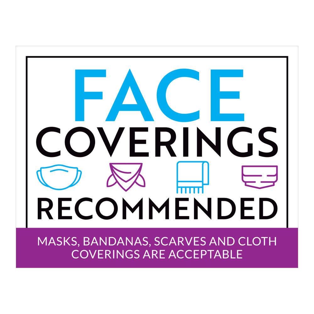 Face Coverings Recommended Decal