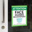 Face Masks Recommended Decal
