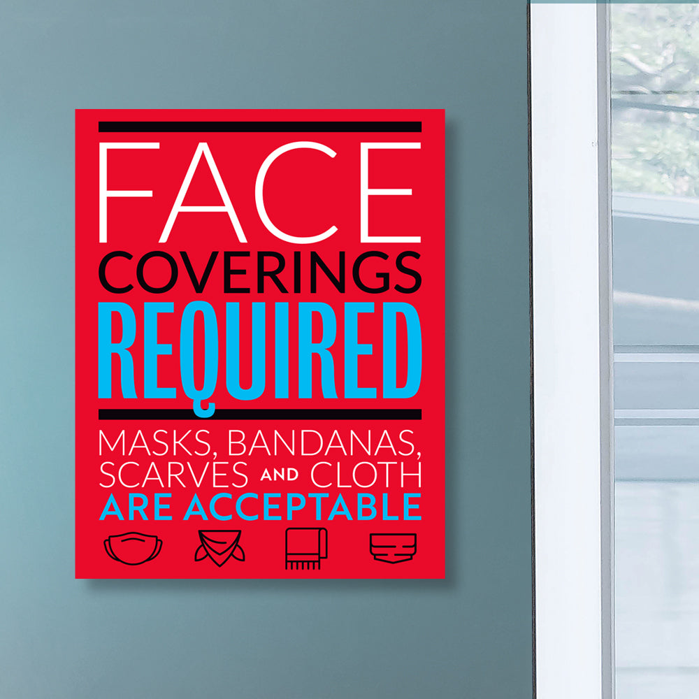 Face Coverings Required Decal