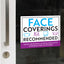 Face Coverings Recommended Decal