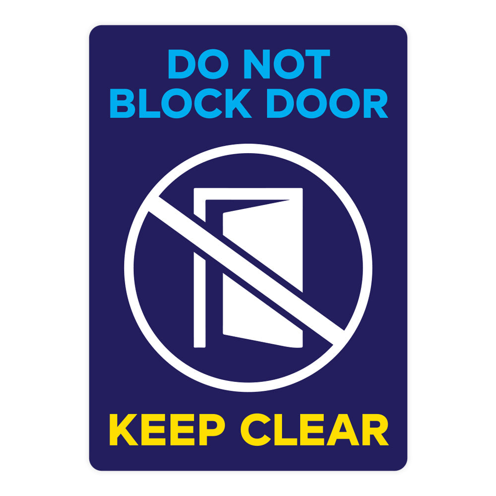 Do Not Block Keep Clear Warehouse Safety Sign – DiscountRubberStamps.com