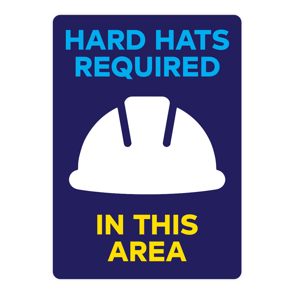 Hard Hats Required In This Area Warehouse Safety Sign