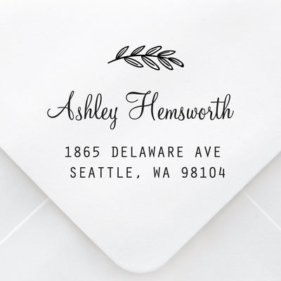 Tree Branch Script Address Stamp