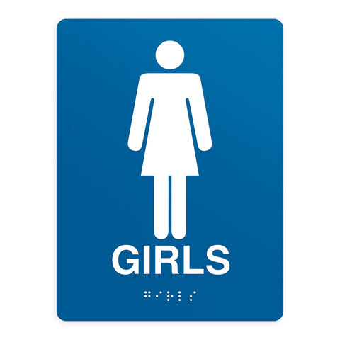 ADA Compliant Girls Sign