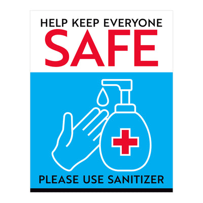 Please Use Hand Sanitizer Decal