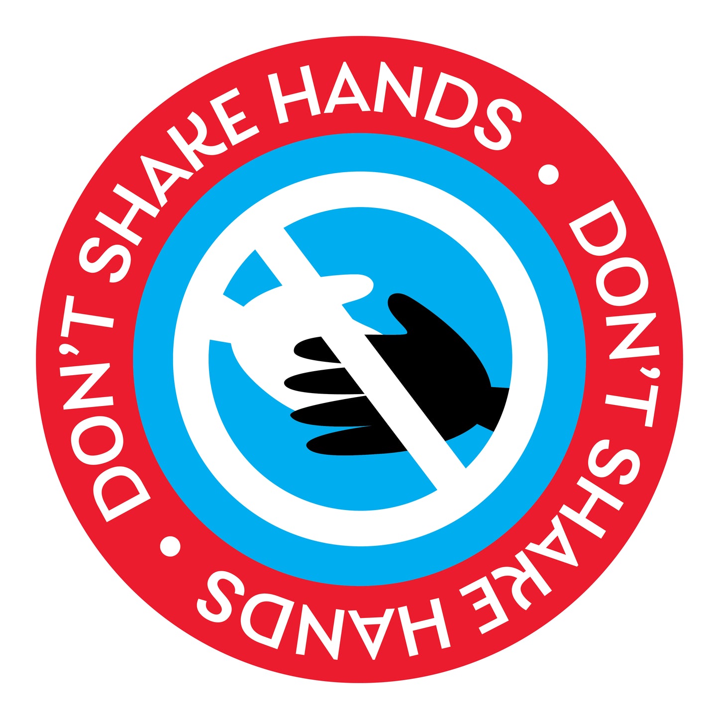 Don't Shake Hands Decal