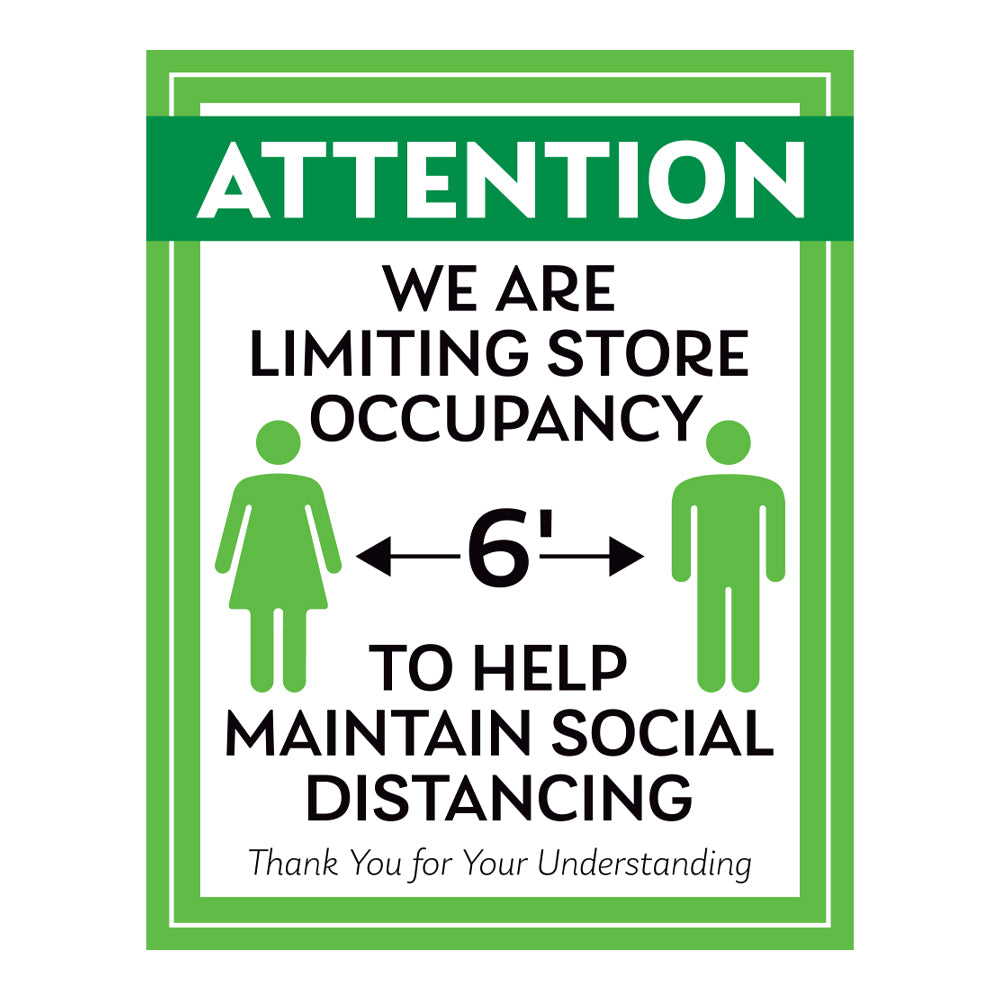 Help Maintain Social Distancing Sign