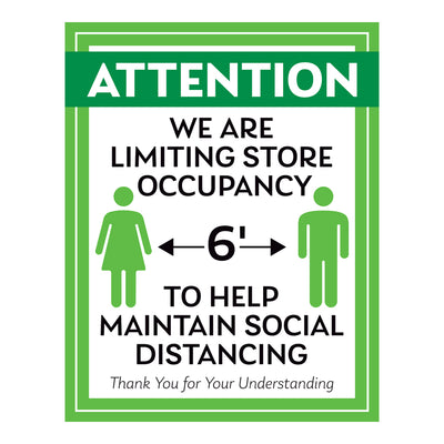 Help Maintain Social Distancing Sign