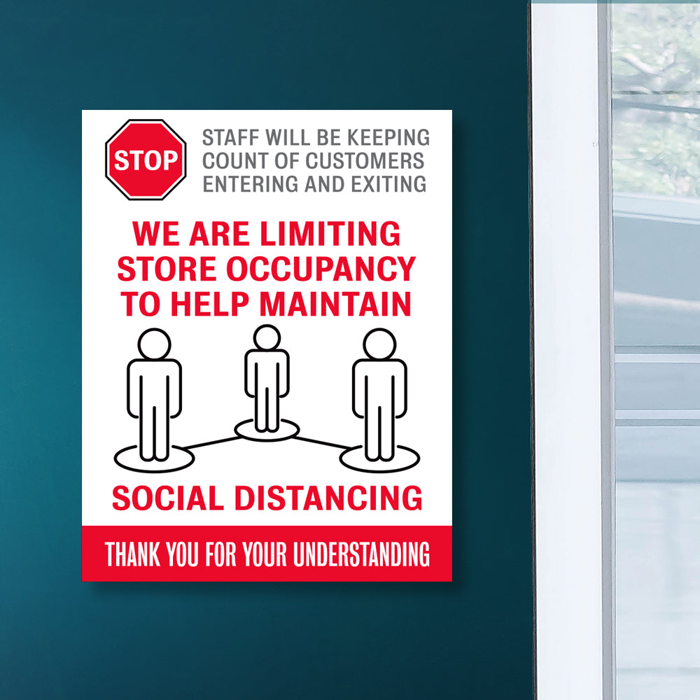 Limiting Store Occupancy Decal
