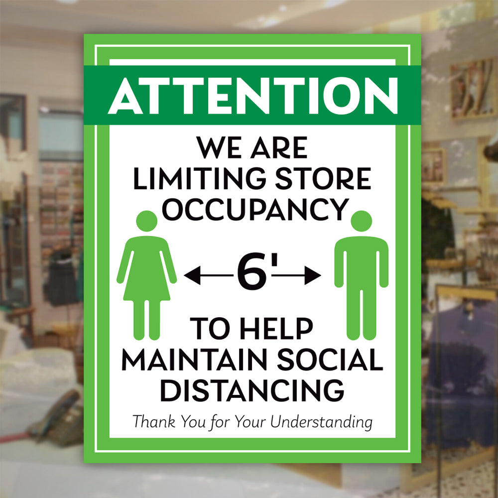 Help Maintain Social Distancing Sign