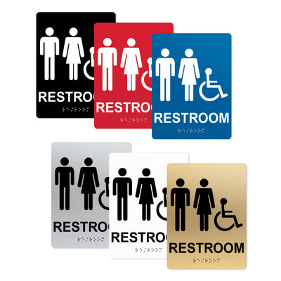 ADA Compliant Unisex Restroom Sign