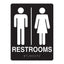 ADA Compliant Restrooms 2 Sign