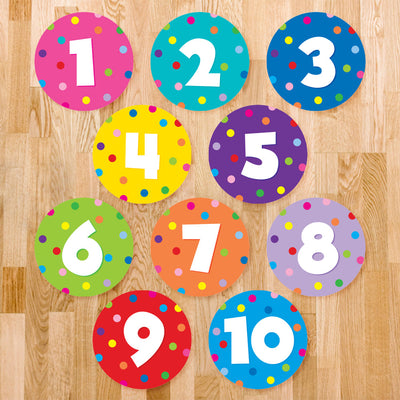 Number Classroom Floor Decal