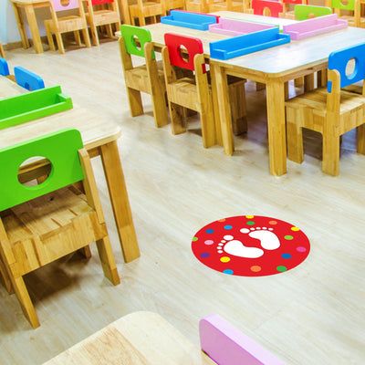 Footprints Classroom Floor Decal