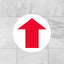 Red Arrow Floor Decal