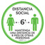 Etiquetas De Piso De Distancia Social