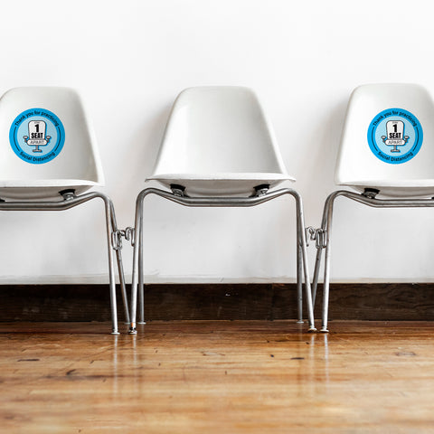 Stay 1 Seat Apart Chair Decal