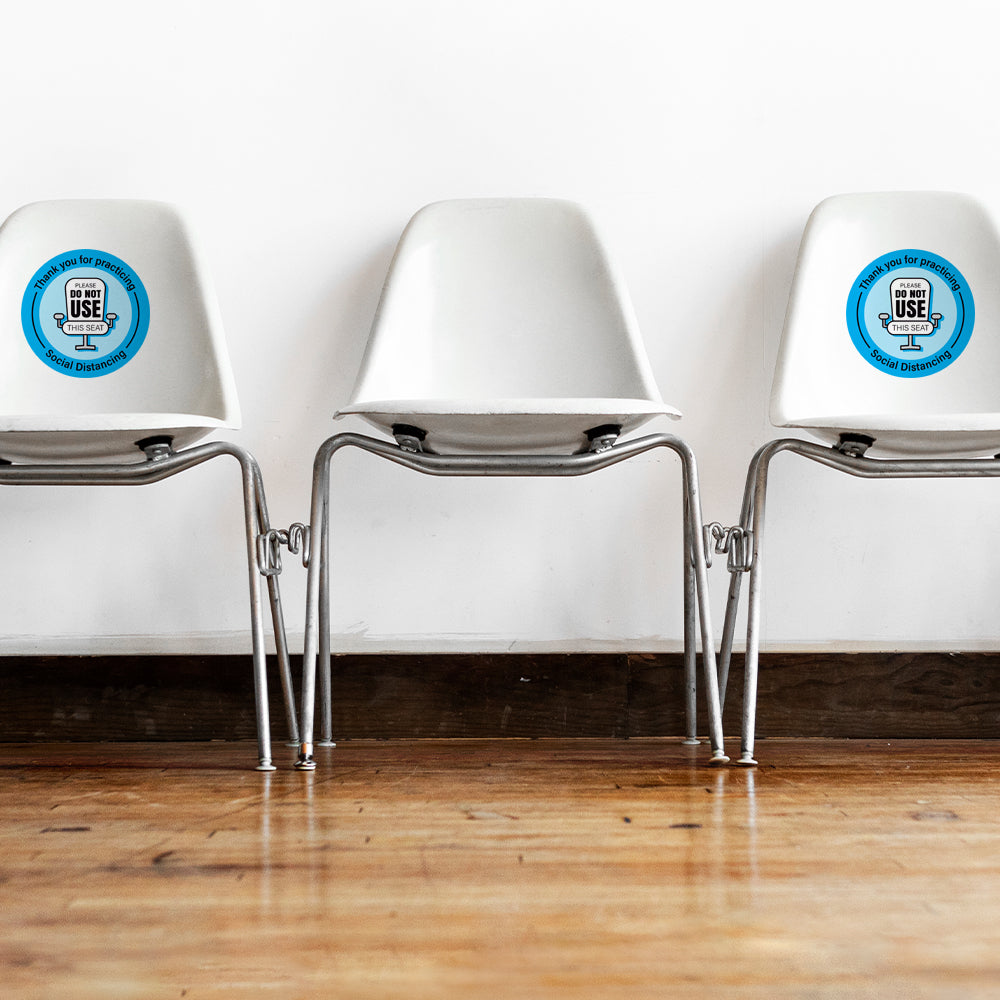 Social Distancing Please Do Not Use This Seat Chair Decal