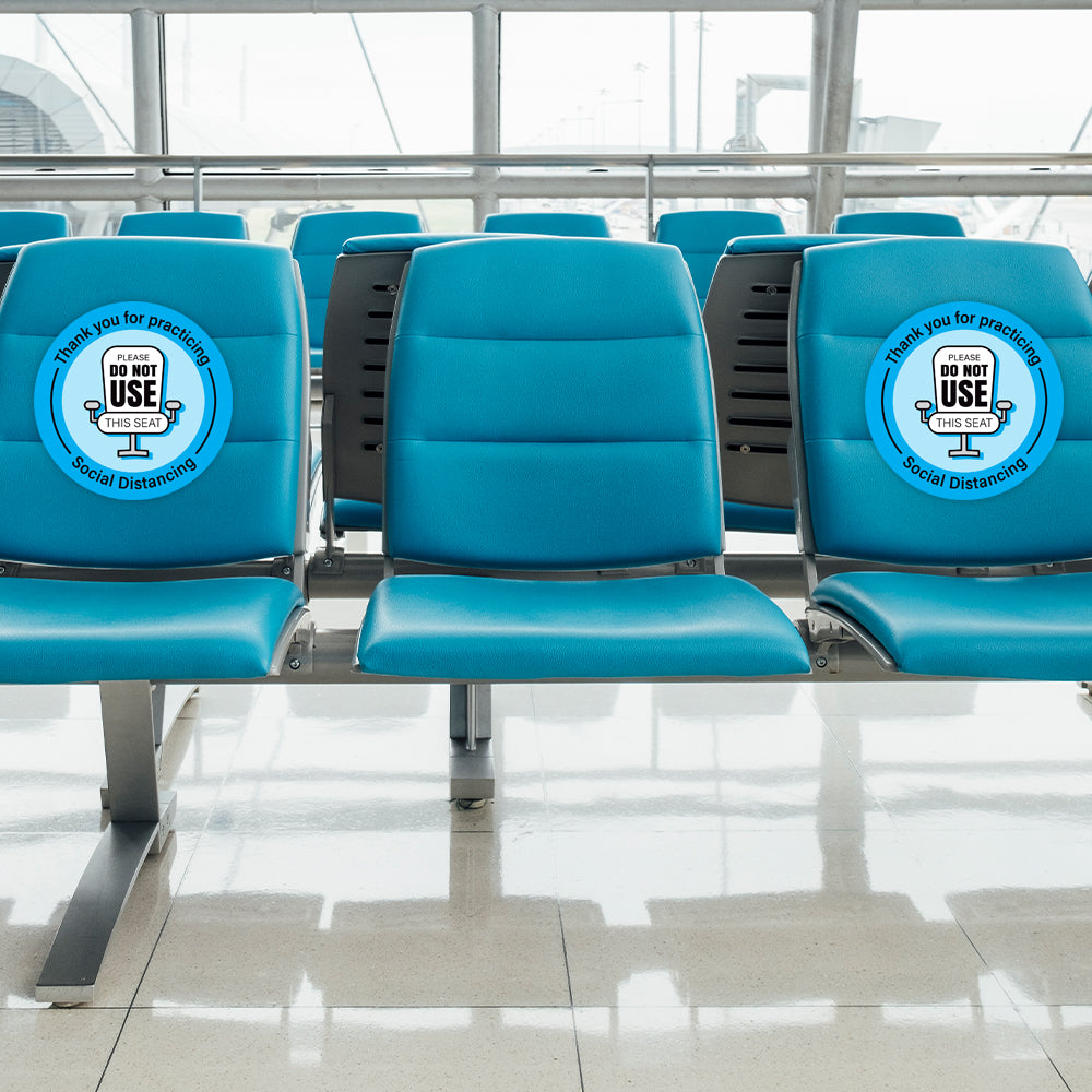 Social Distancing Please Do Not Use This Seat Chair Decal