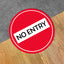 No Entry Floor Decal