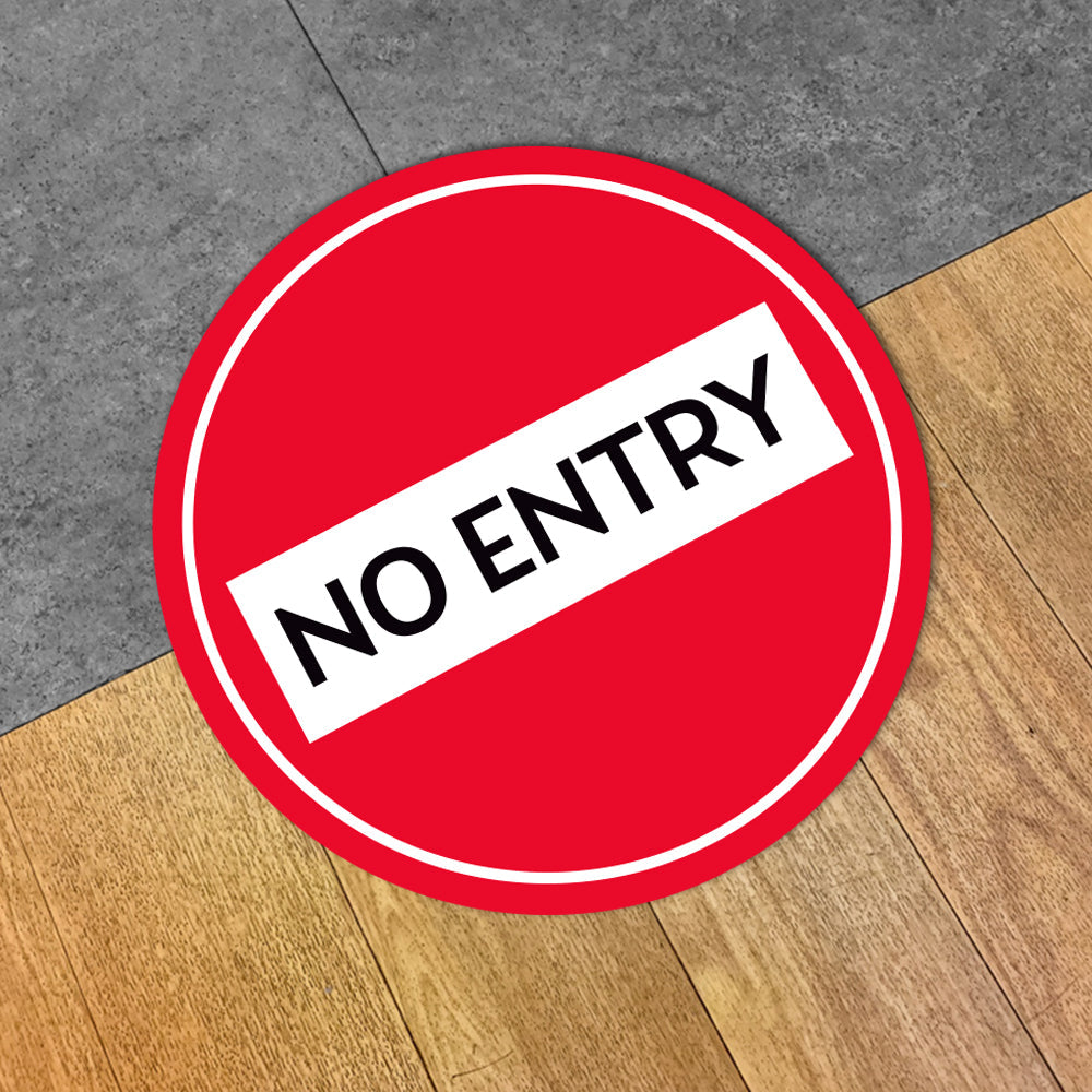 No Entry Floor Decal