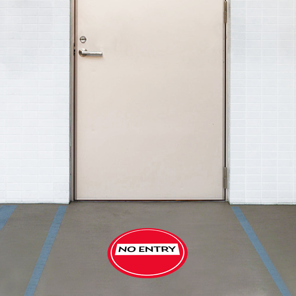 No Entry Floor Decal
