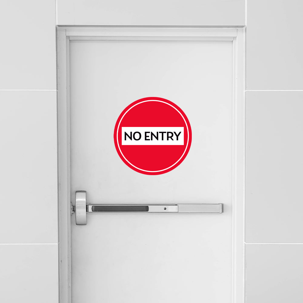 No Entry Floor Decal