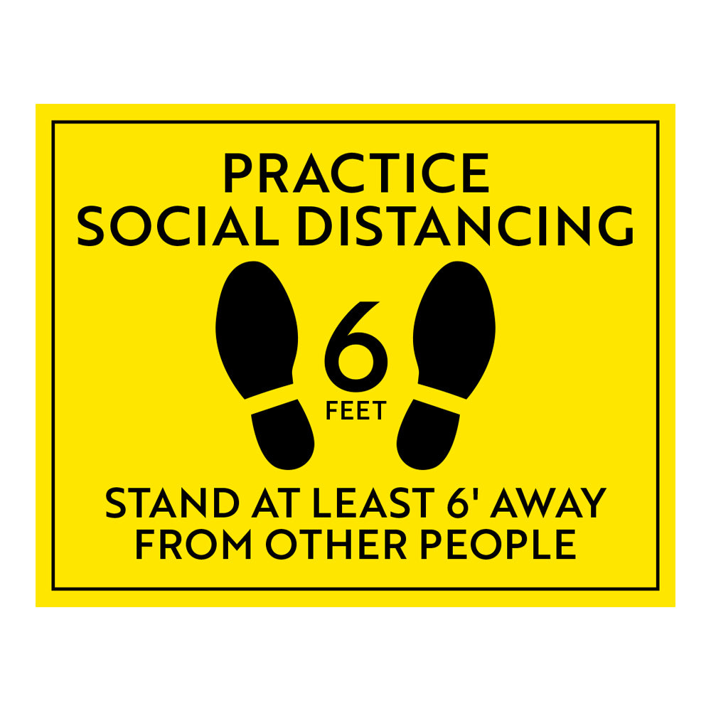 Practice Social Distancing Sign