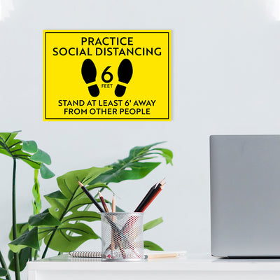 Practice Social Distancing Sign