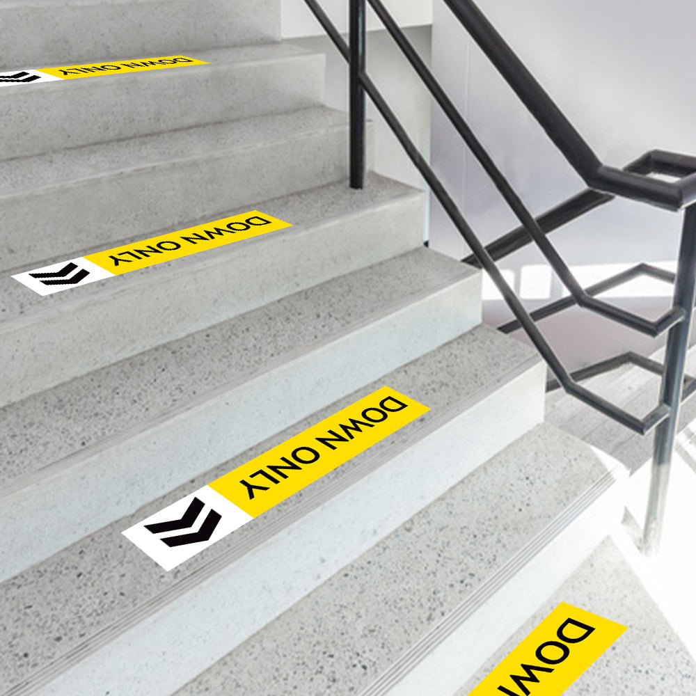 Down Only Stair Decal