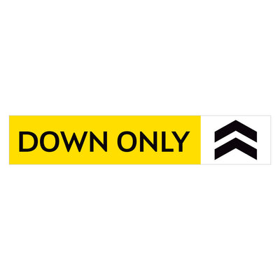 Down Only Stair Decal