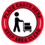 Place Carts Here Keep Area Clear Floor Decal
