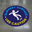 Slippery Surface Use Caution Floor Decal