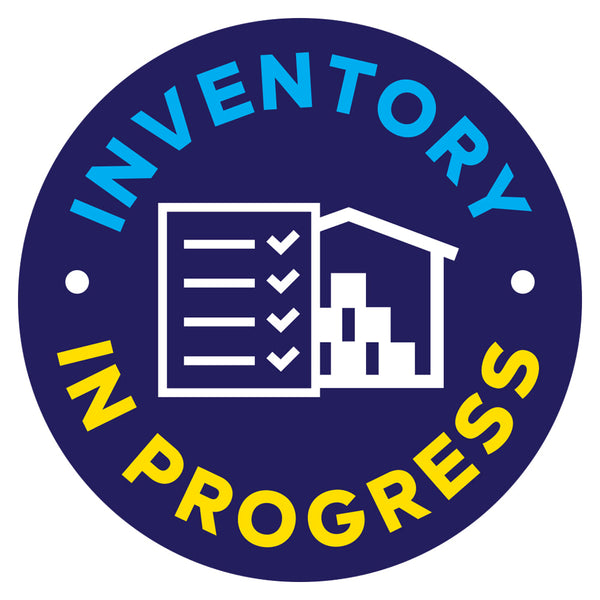 Cusom Inventory Signs Inventory In Progress Floor Decal – DiscountRubberStamps.com