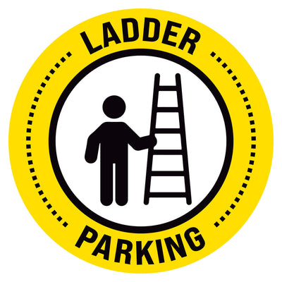 Yellow Ladder Parking Floor Decal