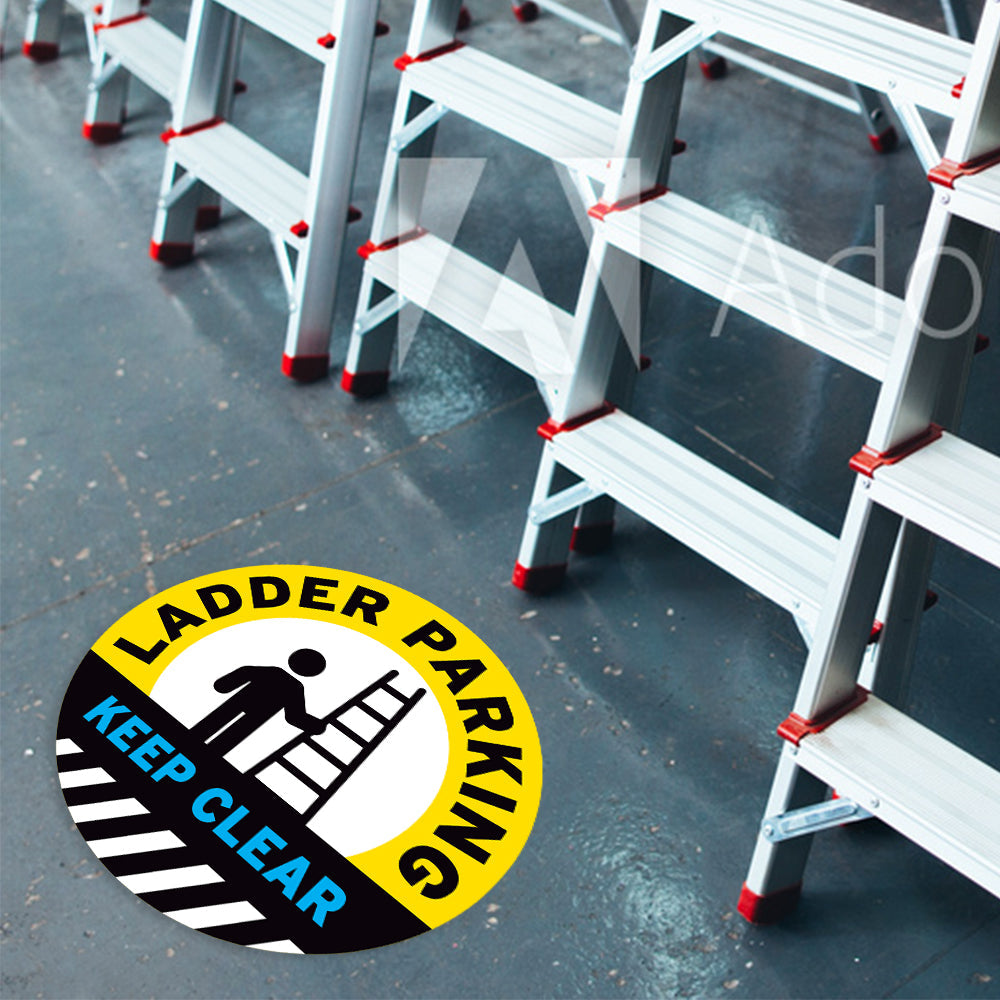 Ladder Parking Keep Clear Floor Decal