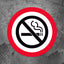 No Smoking Symbol Floor Decal