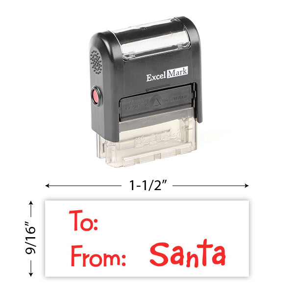 Santa Gift Tag Stamp