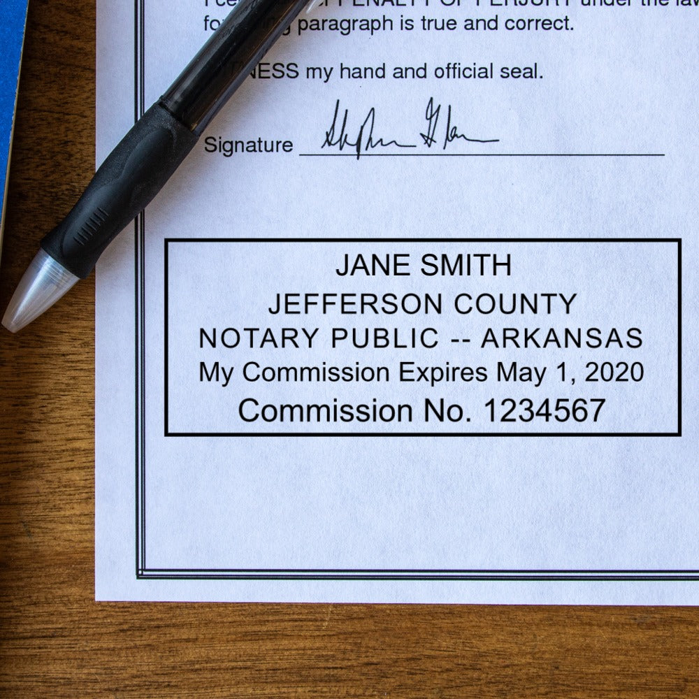 Self-Inking Arkansas Notary Stamp