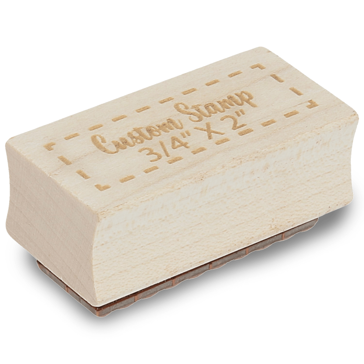 Custom Stamps 3/4" by 2" Engraved Stamp