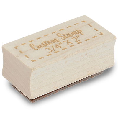 Custom Stamps 3/4" by 2" Engraved Stamp