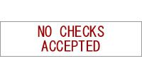 Classic No Checks Accepted Sign