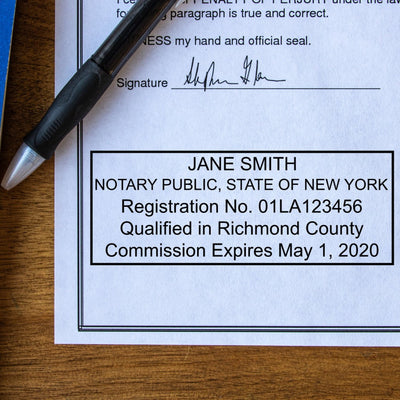 Self-Inking New York Notary Stamp