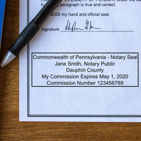 Self-Inking Pennsylvania Notary Stamp