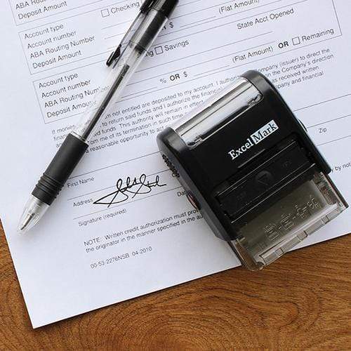 Self-Inking Signature Stamp –